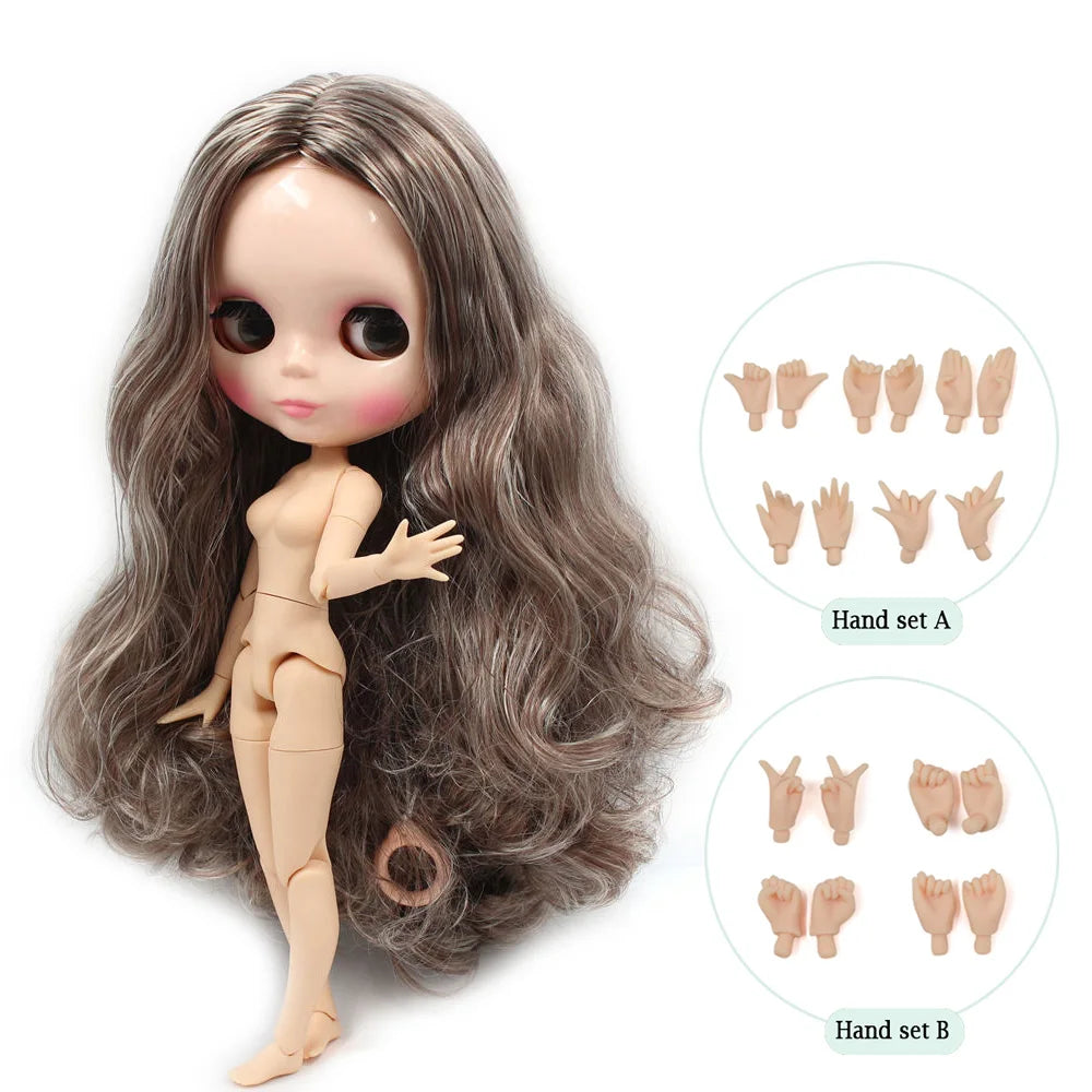 ICY DBS Blythe Factory Doll 1/6 BJD OB24 Ball Joint Body DIY Dress Up