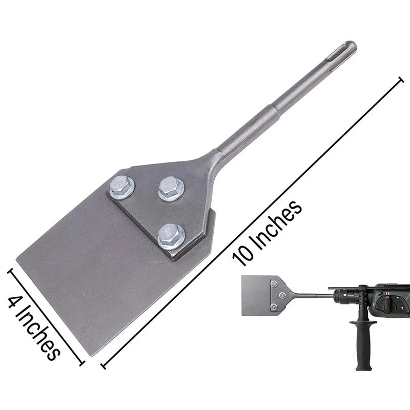 SDS-Plus Rotary Hammer Drill Chisel 100x250mm Alloy Steel 4 Inch Wide Blade