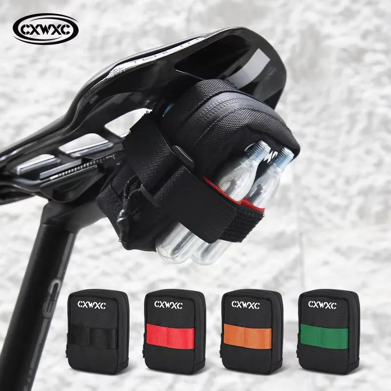 Mini Bike Saddle Bag CXWXC 0.35L Lightweight Seat Tail Storage Pouch