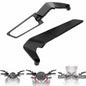 Adjustable Motorcycle Wind Wing Side Mirror Deflectors Rearview Mirror Mount