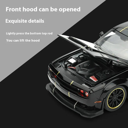 1:32 Dodge Challenger SRT Hellcat Redeye Diecast Alloy V8 Model Car