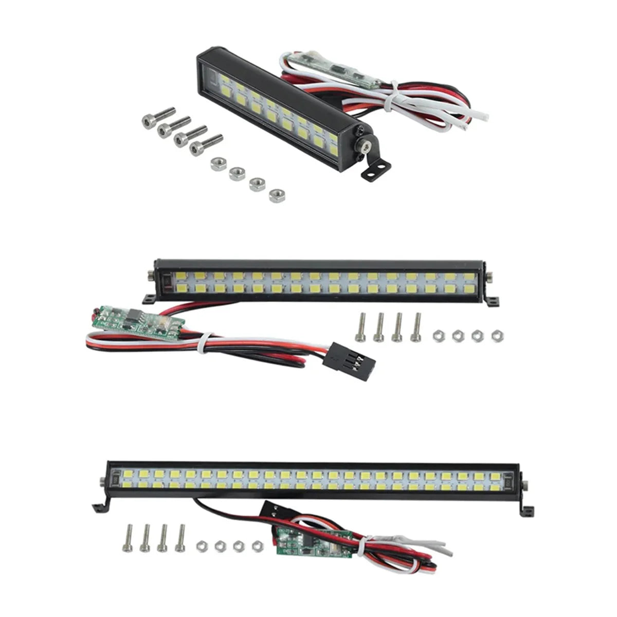 LED Light Bar Roof Lamp for 1/10 RC Crawler Car SCX10 TRX4 D90