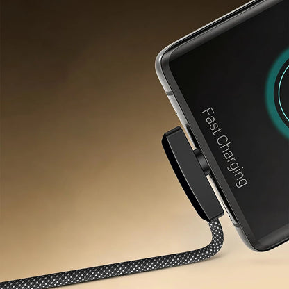USB Type Cable 100W Fast Charging 90 Degree Right Angle Data Lead