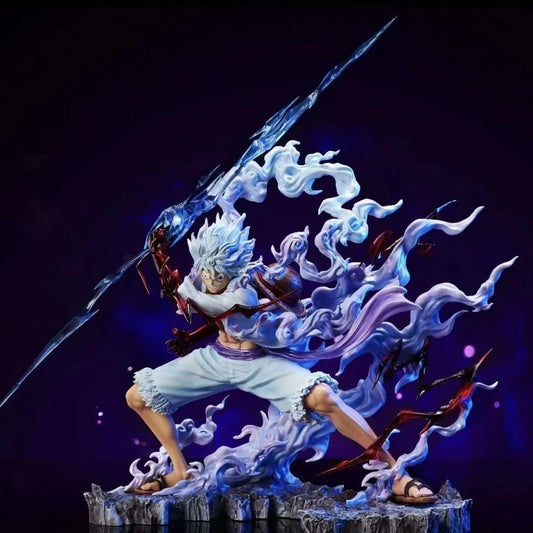 28cm One Piece Figure Sun God Gear 5 Nika Luffy Action Figure GK Thunderbolt Monkey D Luffy Model PVC Collectible Toy-EXPROTAS