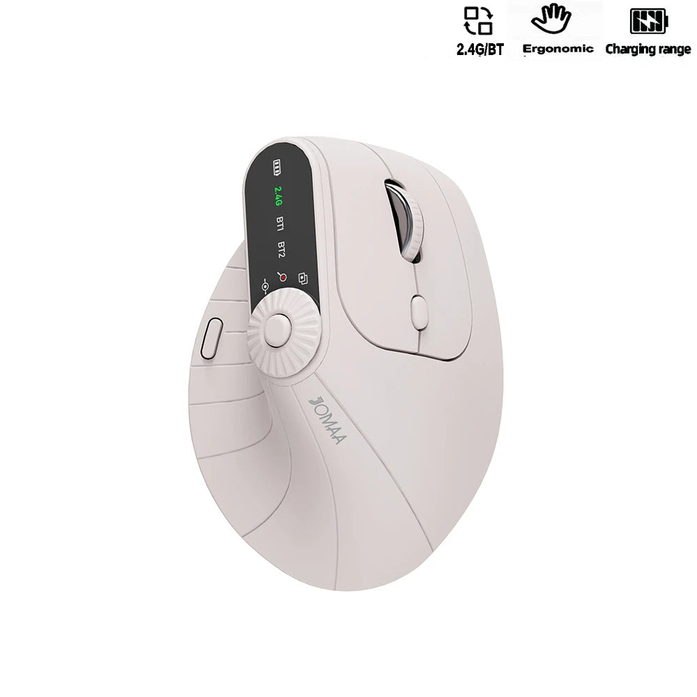 Wireless Vertical Mouse Rechargeable Ergonomic Optical Mice with Adjustment Knob