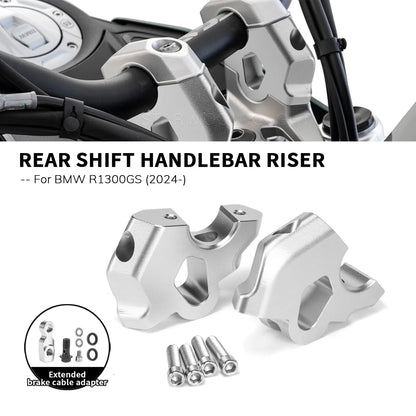 Handlebar Riser Clamp Adapter For BMW R1300GS R 1300 GS 2024 Motorcycle Extension