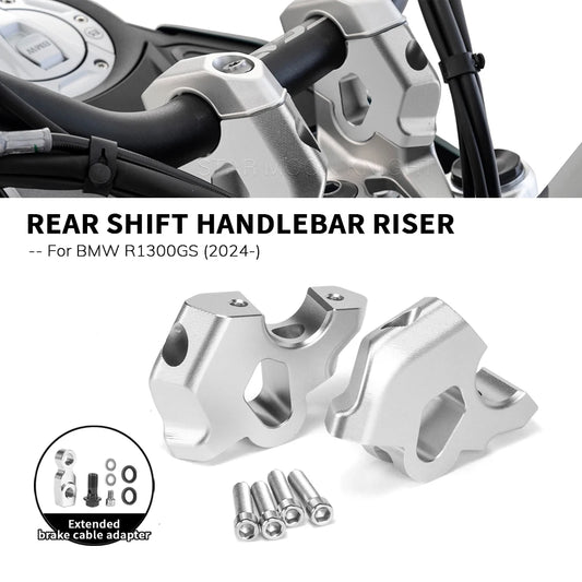Handlebar Riser Clamp Adapter For BMW R1300GS R 1300 GS 2024 Motorcycle Extension