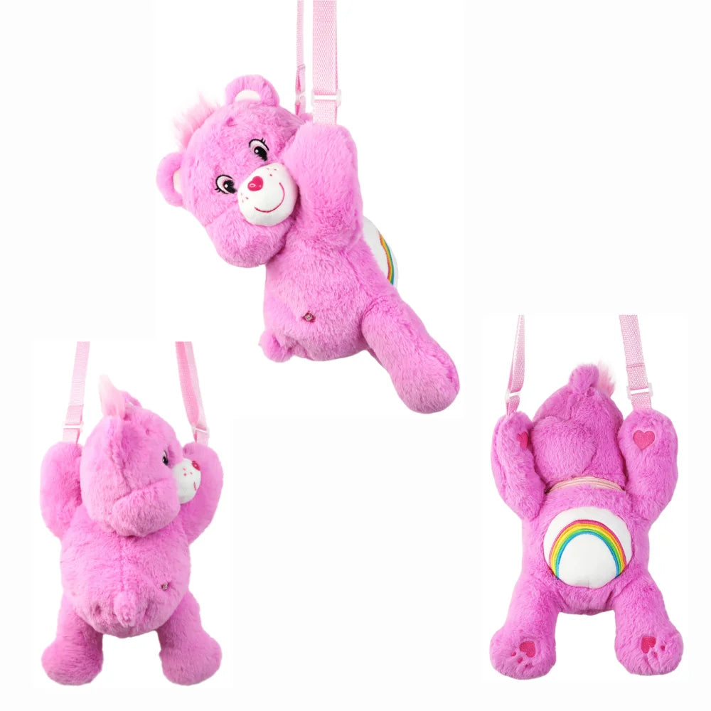 30cm Care Bears Plush Shoulder Bag Crossbody Women Handbag Travel
