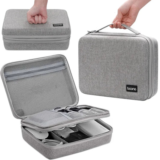 Hard Case Digital Storage Bag Power Bank Cable Phone Charger Organizer