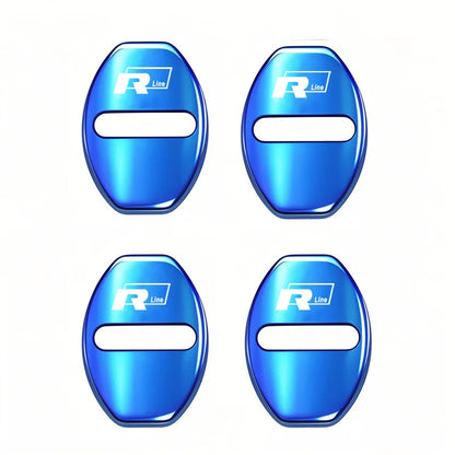 4Pcs Car Door Lock Cover Protective Buckle Sticker for VW Golf MK6