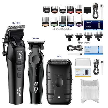 Kemei Hair Clipper 9000RPM 10W Electric Rechargeable Trimmer for Men