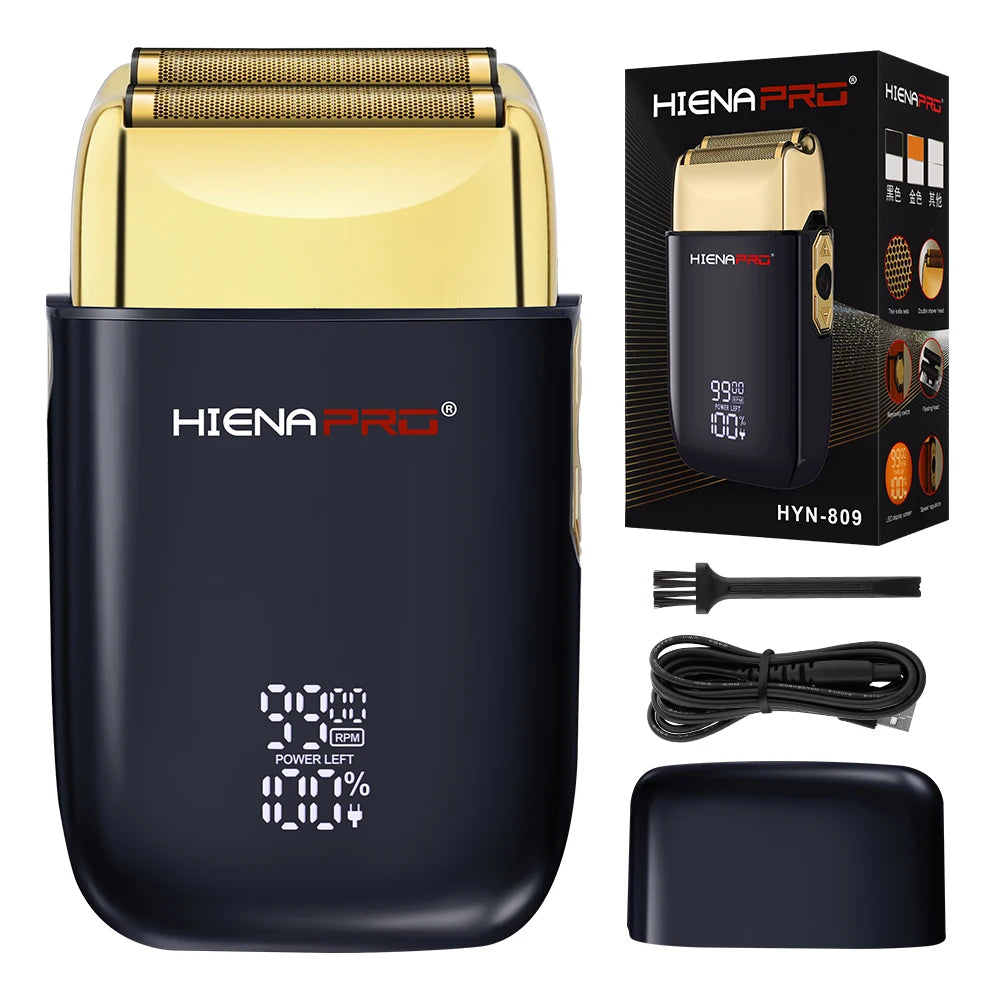 Men Electric Shaver Cordless Hair Clipper Rechargeable Hiena Razor