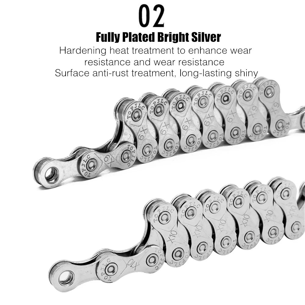 MTB Road Bike Chain with Missing Link 8 9 10 11 12 Speed Options Available