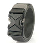 Men's Buckle Tactical Belt Red Ears Plastic Multifunctional Military Canvas