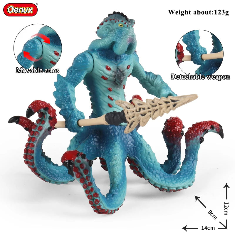 Oenux Fantasy Animal PVC Figure Dragon Dinosaur Golem Turtle Bull Orangutan - EXPROTAS
