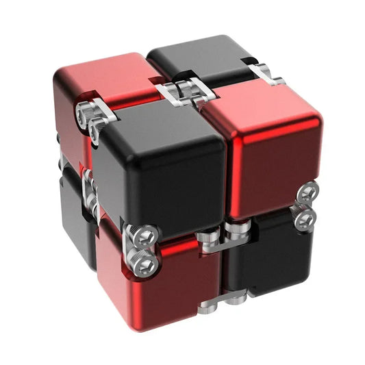Metal Infinity Magic Cube Fidget Toy Decompression Puzzle for Adults Kids