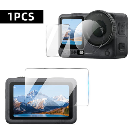 Tempered Glass Protector for DJI Osmo Action 6 5 Pro Screen Lens Accessories