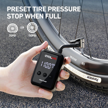150PSI Electric Air Pump Mini Portable Rechargeable Bike Tyre Inflator