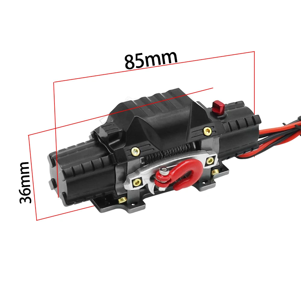 RC Metal Double-Motor Automatic Winch for 1/10 Crawler Axial SCX10 TRX4 D110 CC01 RGT - EXPROTAS