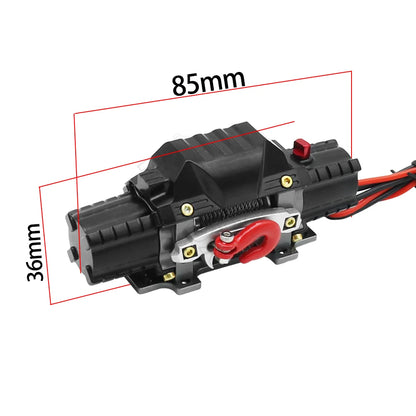 RC Metal Double-Motor Automatic Winch for 1/10 Crawler Axial SCX10 TRX4 D110 CC01 RGT - EXPROTAS