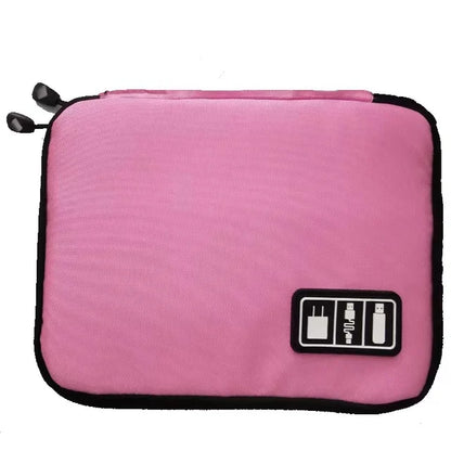 Cable Organizer Storage Bag Travel Case for USB Cables Earphones Power Bank SD