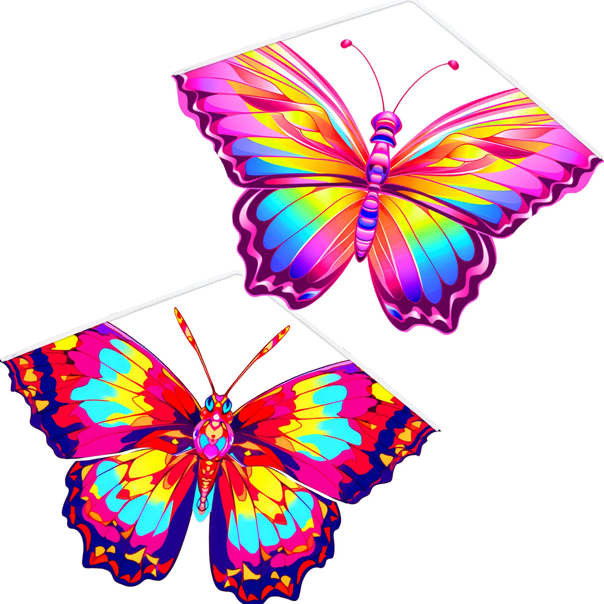Butterfly Kite for Kids & Adults - Easy to Fly with String - Outdoor Fun