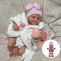 AnjoDoll 13 Inch Silicone Reborn Doll Open Mouth Washable Girl Boy 2 Outfits