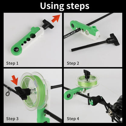 Fishing Line Winder Billings Adjustable Spooler Tool Spinning Baitcasting Reels