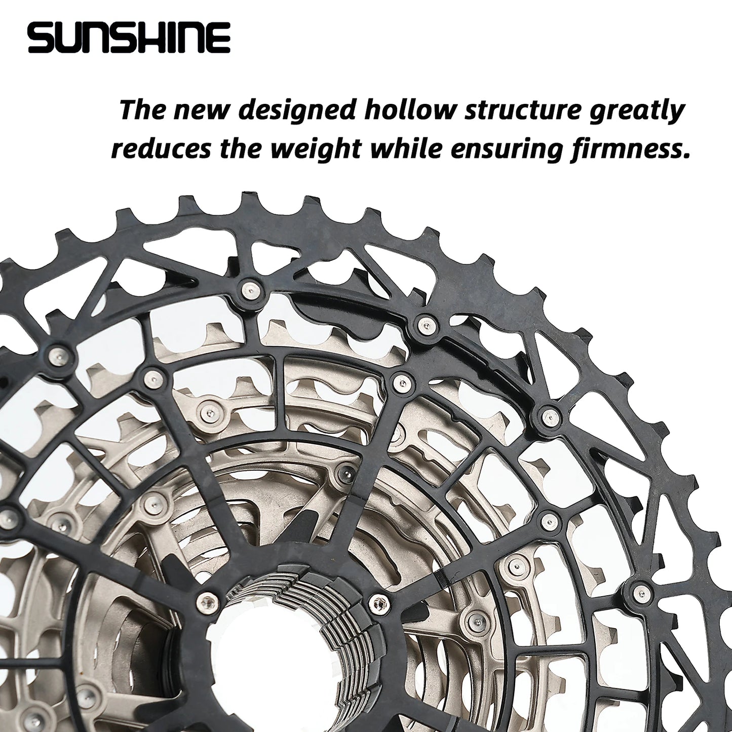 SUNSHINE Ultralight Carbon Steel Bicycle Cassette 9/10/11/12/13 Speed HG Sprocket MTB