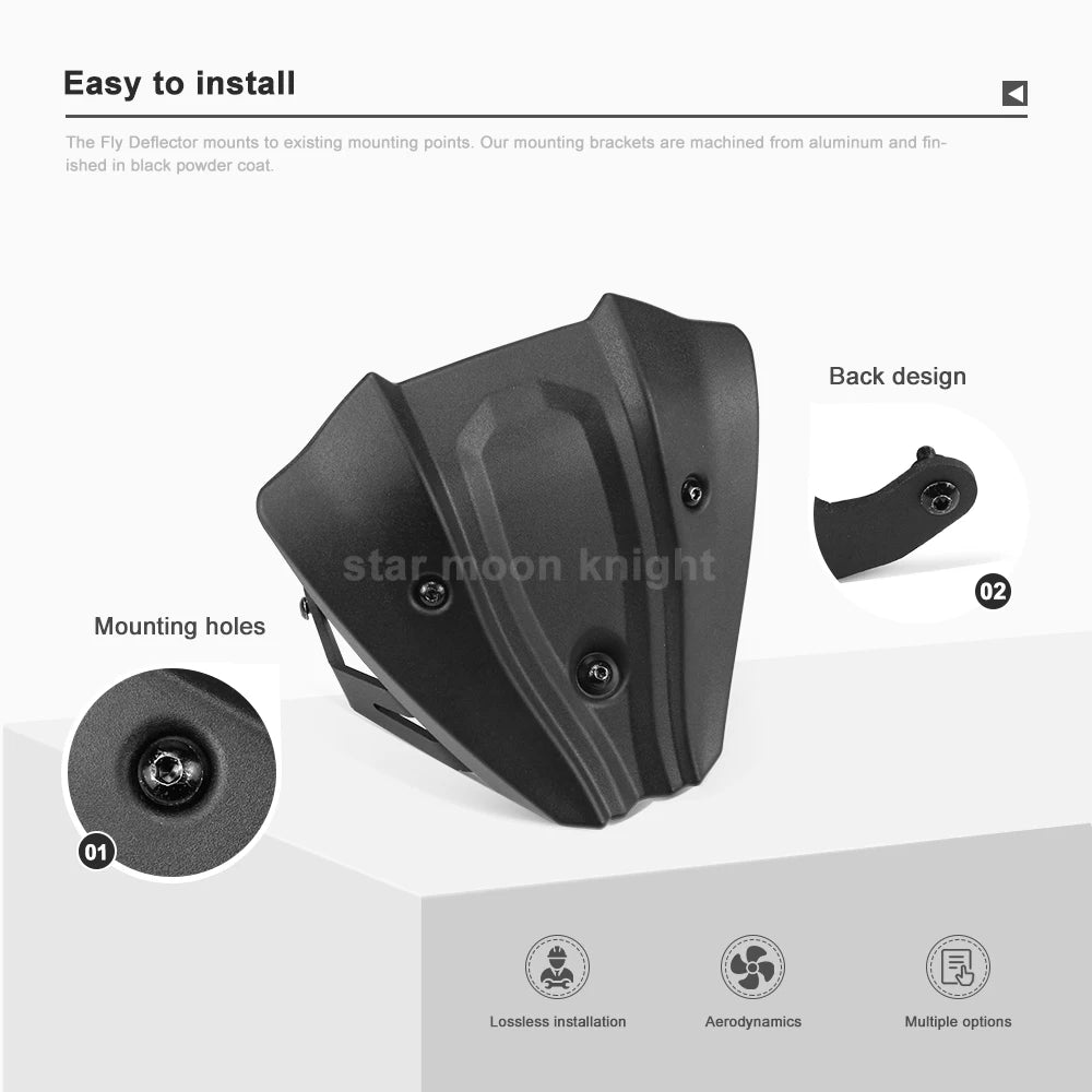 For KTM Duke 790 Mini Windshield Windscreen Fly Screen Deflector 2018-2025