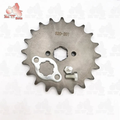 520 Front Engine Sprocket 10T 15T-20T 20mm ID for Honda Lifan Zongshen Pit Bike