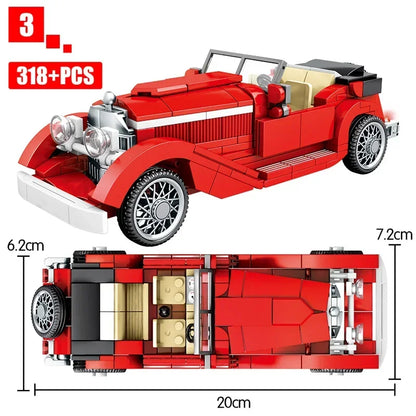 Car Series Building Blocks Model Sets Sports Racing Speed Champion DIY Educational Bricks Toys Boys Kids Adult Christmas Gifts-EXPROTAS