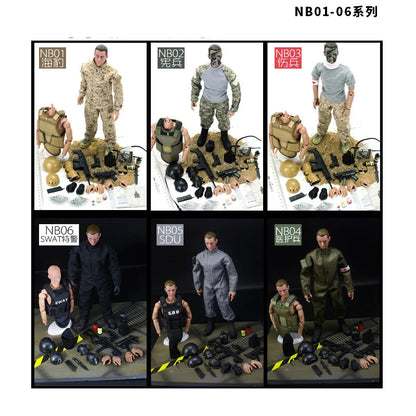 12inch Height 1/6 Scale Soldier SWAT Action Toys Figure Dolls With Retail Box