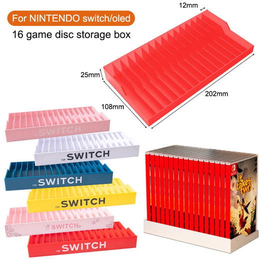 Storage Rack for Nintendo Switch OLED Game Discs Display Holder Stand 12 Slots