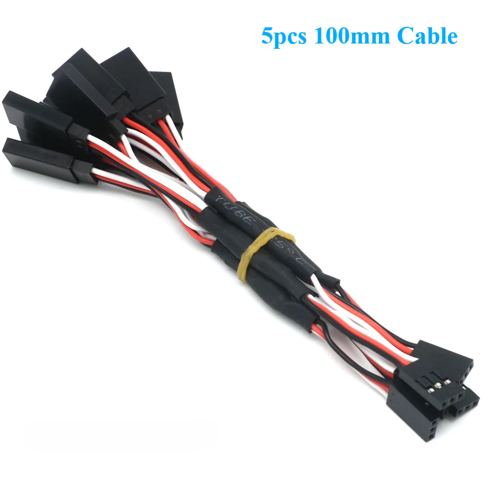 5PCS RC Servo Extension Lead Cable 500mm Futaba JR Male Female Wire