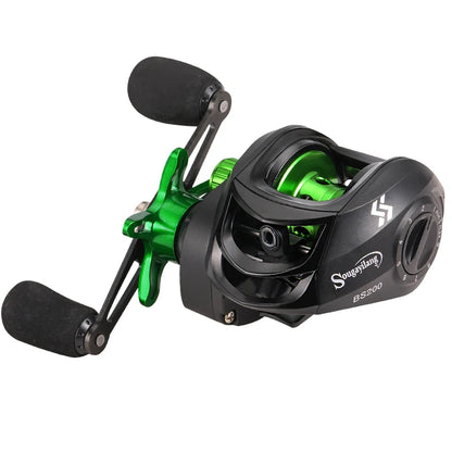 Baitcasting Fishing Reel 7.2:1 Magnetic Brake 8kg Drag Sougayilang Aluminium Spool