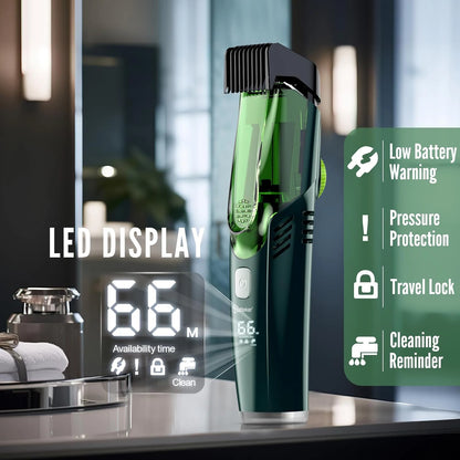 Cordless Beard Trimmer Rechargeable Electric Shaver for Men IPX6 Washable