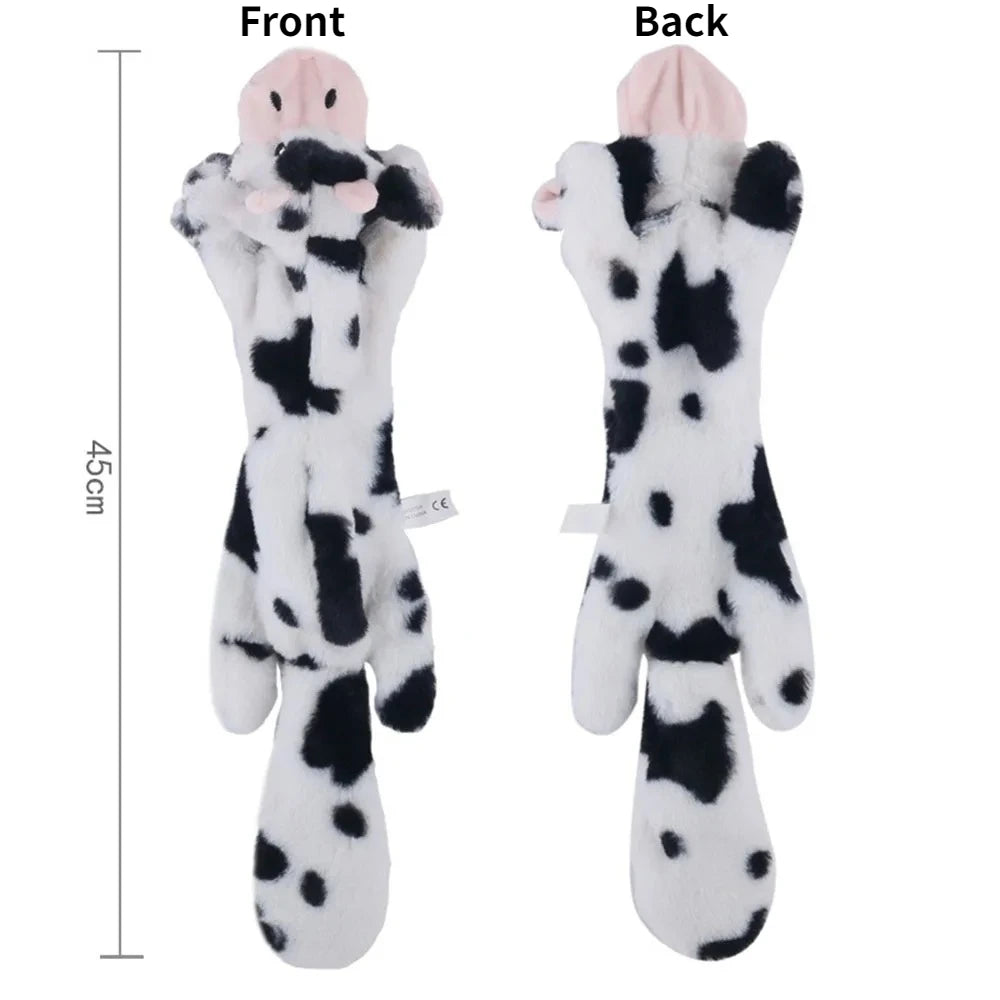No Stuffing Dog Toy Plush Squeaky Animal Chew Toy for Pets Crinkle