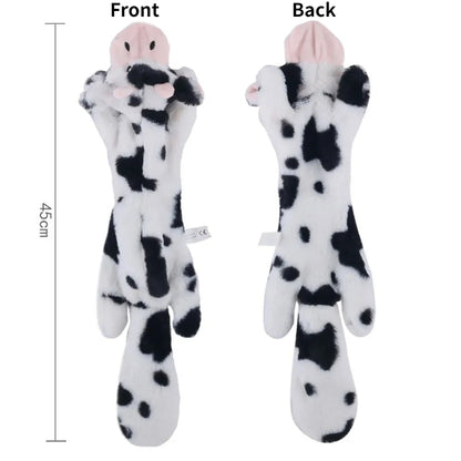 No Stuffing Dog Toy Plush Squeaky Animal Chew Toy for Pets Crinkle