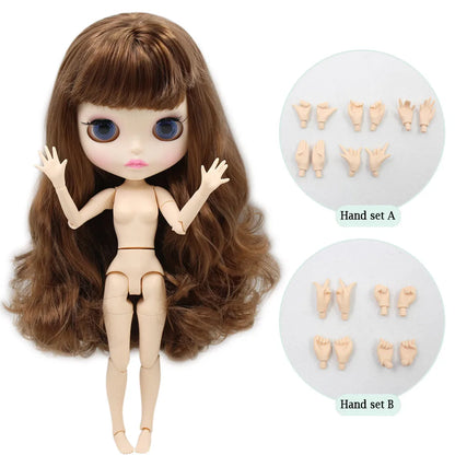 ICY DBS Blythe Factory Doll 1/6 BJD OB24 Ball Joint Body DIY Dress Up