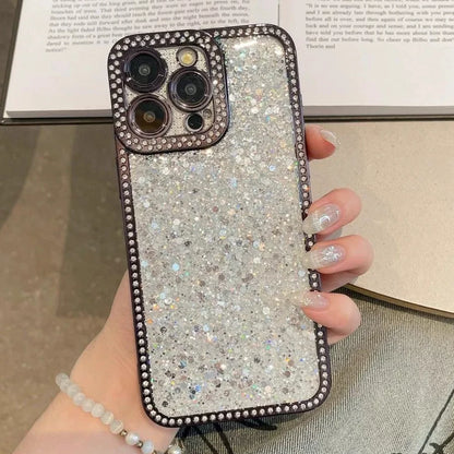 Bling Diamond Clear Case for iPhone 11-15 Pro Max Plus Soft Shockproof Cover