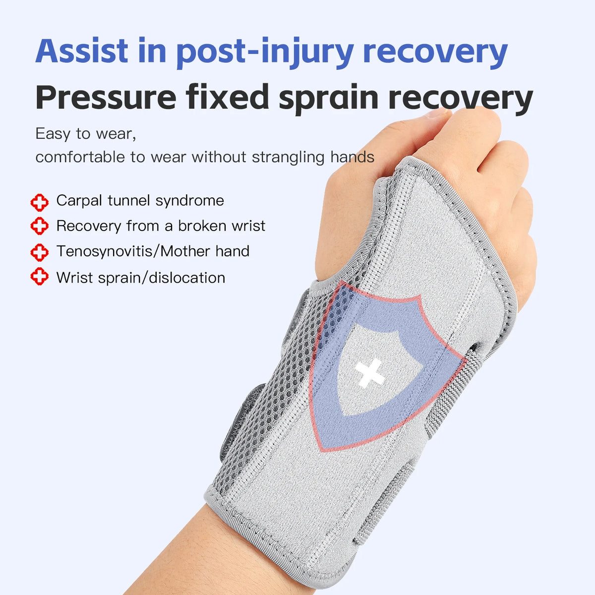 Carpal Tunnel Support Wrist Brace Splint for Pain Relief 1PC