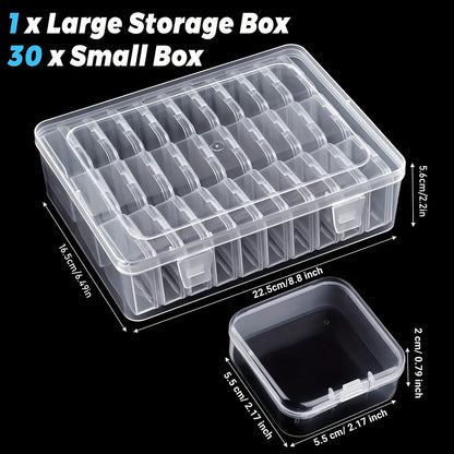 Storage Box for DIY Diamond Painting Nail Art Rhinestone Organizer 10 Grids