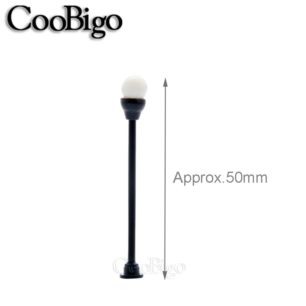 10Pcs Miniature Street Lamp Micro Light Model Landscape Decoration