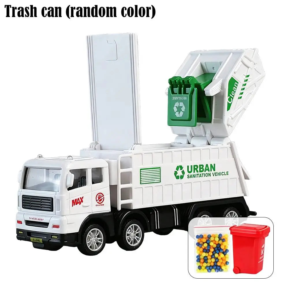 Garbage Truck Toy Recycling Bin Educational Role-Play Toy for Kids