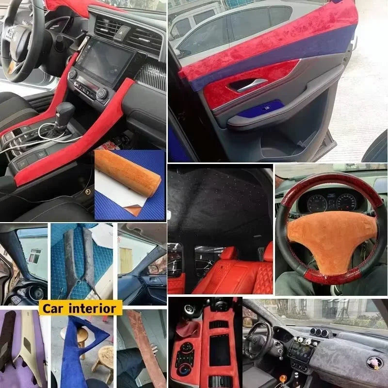 Fabric Repair Tape Suede Self Adhesive Roll for Car Interior Dashboard