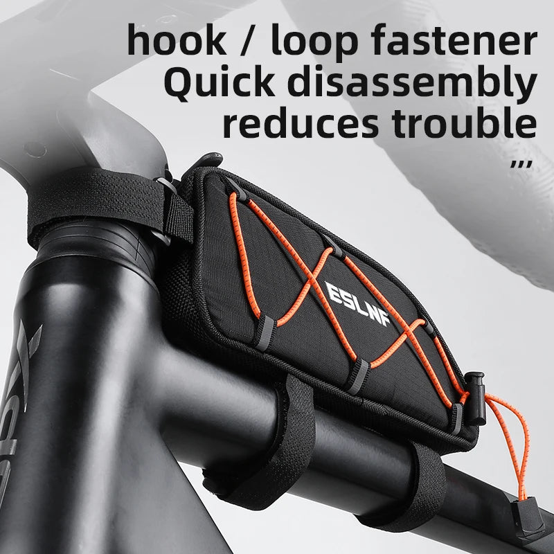 Reflective Bike Front Tube Bag ESLNF Frame Storage Pouch