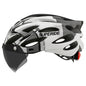 SUPERIDE Men Women Cycling Helmet with Rearlight Sports MTB Bicycle Helmet Road Bike Mountain Bike Helmet with Goggles & Visor-EXPROTAS