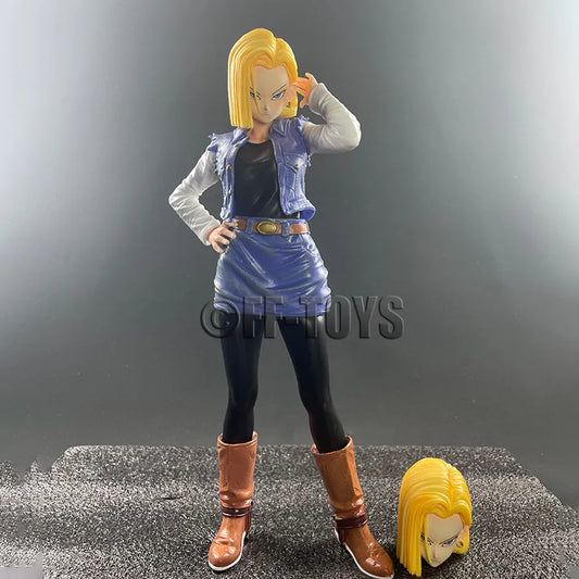 Anime Dragon Ball Z Android 18 Figure Android 18 26cm PVC Action Figurine Collection Model Toys For Children Gifts-EXPROTAS
