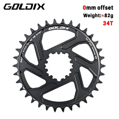 0/3/6mm Offset Goldix Chainring Narrow Wide Direct Mount for SRAM MTB